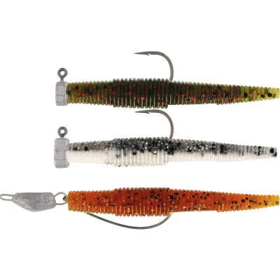 Westin Ned Worm Slim R 'n R - Wurm Clear Water Mix - 5.5cm - 1G/2G/3.5g - 3 Stück