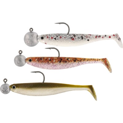 Westin Shadteez Slim R 'n R - Gummifisch, vormontiert Clear Water Mix 23 - 4,7cm - 1.5g/2.5g/4g - 3 Stück