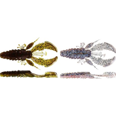 Westin Chebu Rig CreCraw R 'N R - vormontierter Krebs Dark Water Mix - 6,5cm - 10,5g - #3 - 2 Stück