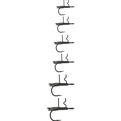 Westin Add-On-Treble - Drilling Black Nickel - #1/0 - 3 Stück
