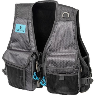 Westin W4 HD Fishing Vest - Weste Titanium Grey - One Size - 1 Stück