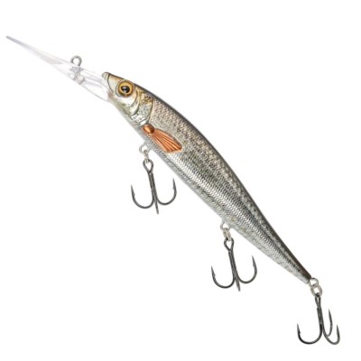 Westin Jerkbite DR 11cm - Wobbler Real Roach - 11cm - 15g - suspending - 1 Stück