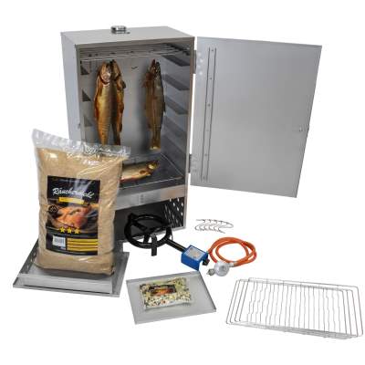 Set Räucherschrank Räucherofen Magnum Pro Mehl Lake 86cm Fisch Fleisch Räuchern Set Räucherschrank Räucherofen Magnum Pro Mehl Lake 86cm Fisch Fleisch Räuchern