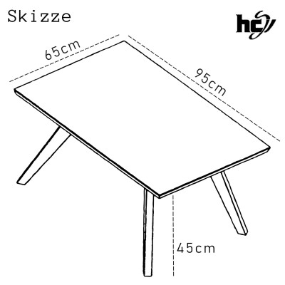 Couchtisch rechteckig 0326-W - weiß