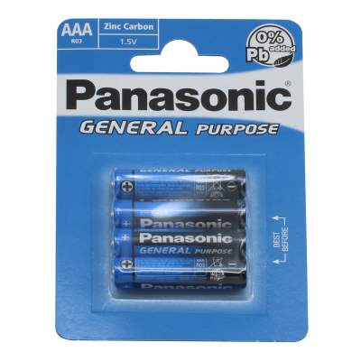 Panasonic General Purpose AAA R03 1,5V Zinc Carbon