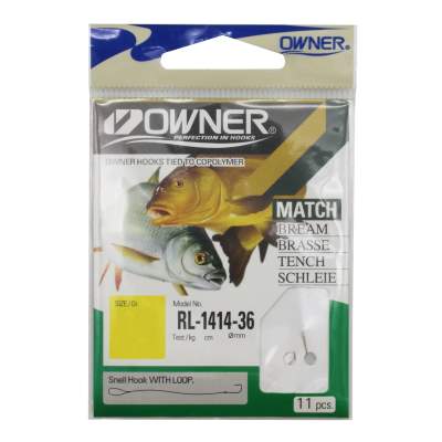 Owner Match/Schleie RL-1414, silber Vorfächer Gr.16 - 36cm - 0,10mm