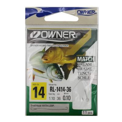 Owner Match/Schleie RL-1414, silber Vorfächer, Gr.14 - 36cm - 0,10mm