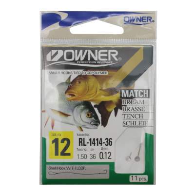 Owner Match/Schleie RL-1414, silber, Gr.12 - 36cm - 0,12mm