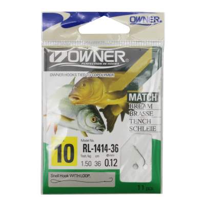 Owner Match/Schleie RL-1414, silber Vorfächer Gr.10 - 36cm - 0,12mm