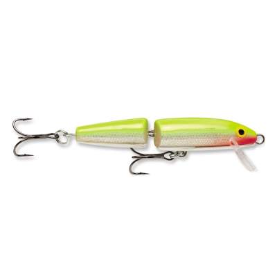 Rapala Jointed Wobbler 7,0cm Silver Fluorescent Chartreuse (SFC), 4g, floating, 1 Stück