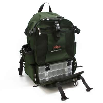 Iron Claw Backpacker, Angelrucksack mit 3 Boxen - 29x20,5x42cm