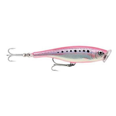 Rapala Skitter Pop Saltwater 12cm Hot Pink (HP) Popper, 40g, Top Water, 1 Stück