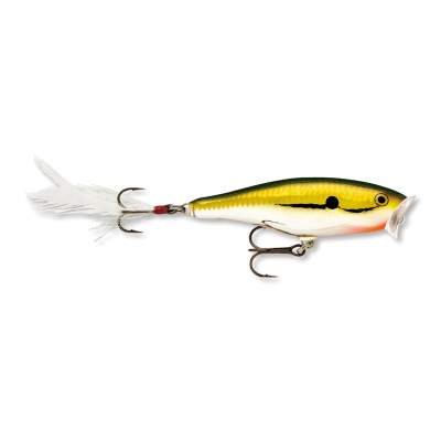 Rapala Skitter Pop 7,0cm Gold Chrome (GCH) Popper 7g, Top Water, 1 Stück