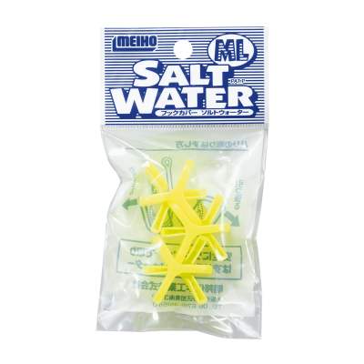 Meiho Safety Cover ML Hakenschutz für Drillinge - #1/0-2 - gelb - 6 Stück