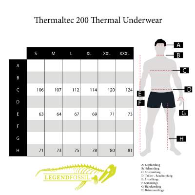 Legendfossil Thermaltec 200 Thermo Unterziehanzug Gr. XXL