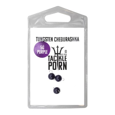 Tackle Porn Tungsten Cheburashka Purple Jigkopf 5g - purple - 3Stück