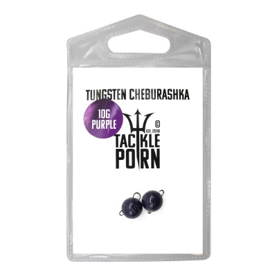 Tackle Porn Tungsten Cheburashka Purple Jigkopf 10g - purple - 2Stück