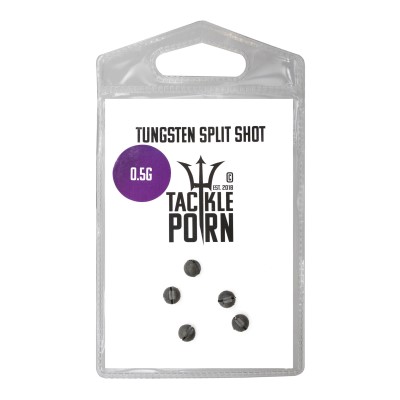 Tackle Porn Tungsten Split Shot Finesse Gewicht 0,5g - natur - 5Stück