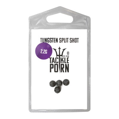 Tackle P*rn Tungsten Split Shot - Finesse Gewicht 2,2g - natur - 4Stück