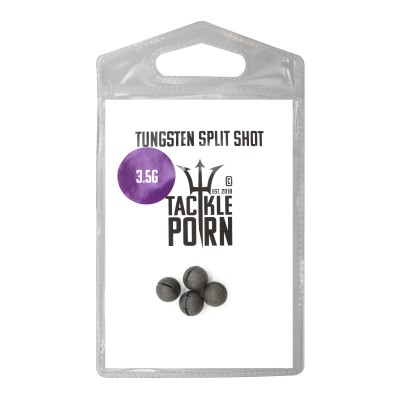 Tackle Porn Tungsten Split Shot, 3,5g - natur - 4Stück