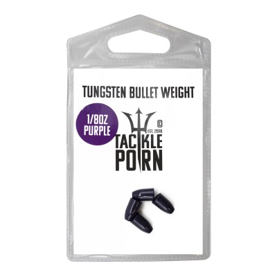 Tackle Porn Tungsten Bullet Weight Purple ., 1/8oz - 3,5g - purple - 4Stück