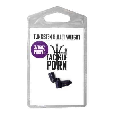Tackle P*rn Tungsten Bullet Weight Purple Bullet Weight 3/16oz - 5,3g - purple - 3Stück