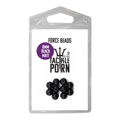 Tackle Porn Force Beads, black - 10Stück