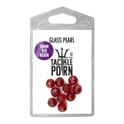 Tackle Porn Glass Pearl, red - 10Stück