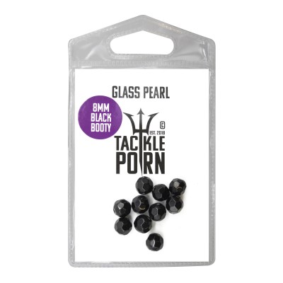 Tackle Porn Glass Pearl Glasperlen black - 10Stück