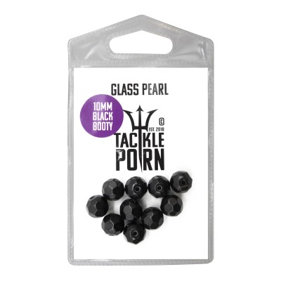 Tackle Porn Glass Pearl Glasperlen black - 10Stück