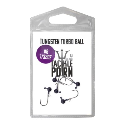 Tackle Porn Tungsten Turbo Ball Jigkopf 5/8oz - 2Stück