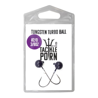 Tackle Porn Tungsten Turbo Ball Jigkopf 3/8oz - 2Stück