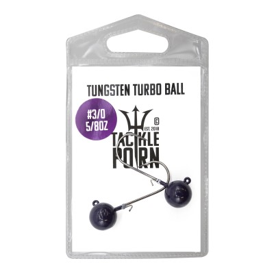 Tackle Porn Tungsten Turbo Ball Jigkopf 5/8oz - 2Stück