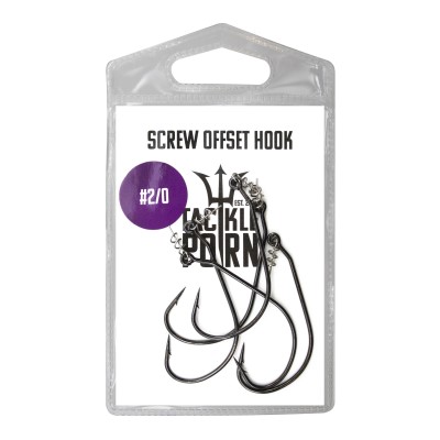 Tackle Porn Shallow Screw Hook Offset-Hook 5Stück