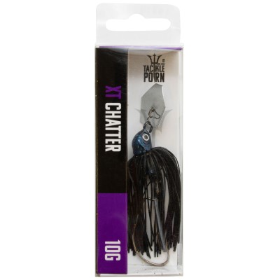 Tackle P*rn XT Chatter - Skirted Jig Black Bomb - 10g - 92mm - 1 Stück