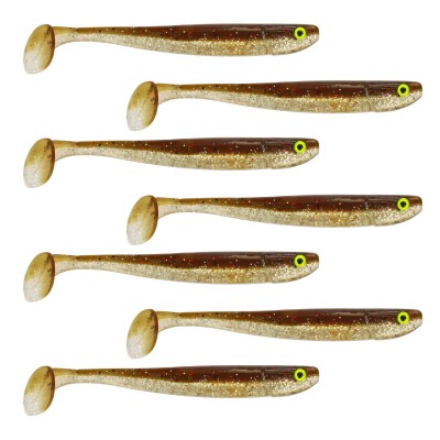 Tackle Porn Magnetic Mama, 9.9cm - Brown Chameleon - 7g - 7 Stück