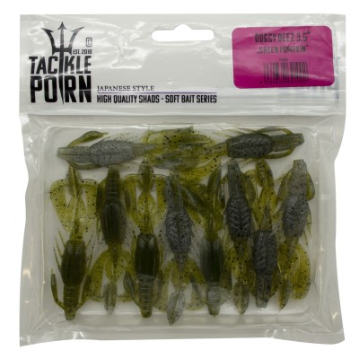 Tackle Porn Doggy Deez, 9,0 cm - 3,5g - 10 Stück - Green Pumpkin