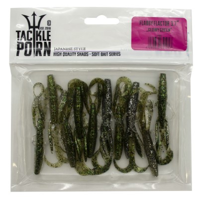 Tackle Porn Flabby Flactor Creature Bait 9,5 cm - 5g - 10 Stück - Glowy Green