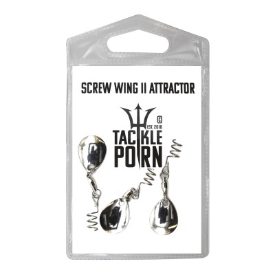 Tackle P*rn Screw Wing II Attractor - Spinnerblatt silver - 3Stück