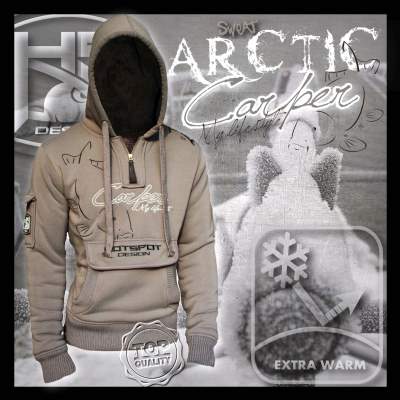 Hotspot Design Hoodie Sweatshirt Arctic Carper Gr. L light brown - Gr.L - 1Stück