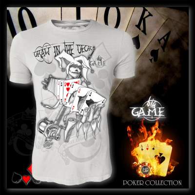 Hotspot Design T-Shirt Big Game Draw in the Deck Gr. XL, grey - Gr.XL - 1Stück