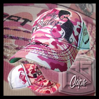 Hotspot Design Cap Lady Angler white/pink camo - Gr.uni - 1Stück