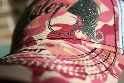 Hotspot Design Cap Lady Angler, white/pink camo - Gr.uni - 1Stück