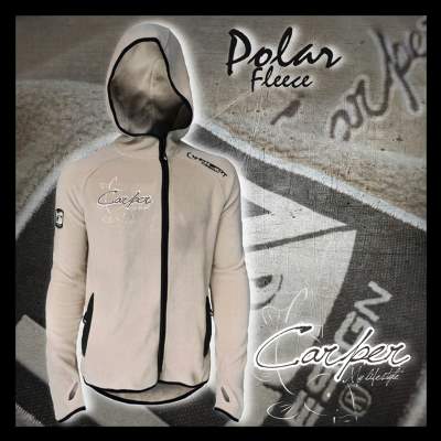 Hotspot Design Polar Fleece Jacke Carper Gr. XL, light brown - Gr.XL - 1Stück