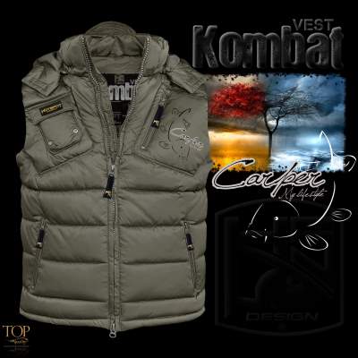 Hotspot Design Kombat Weste Carper Gr. XXL olive - Gr.XXL - 1Stück