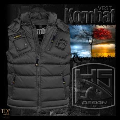 Hotspot Design HS Kombat Weste Gr. M, black - Gr.M - 1Stück