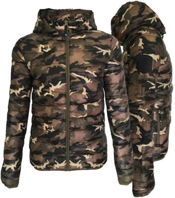 Hotspot Design Daunen Jacke Sequoia Gr. XL, camouflage - Gr.XL - 1Stück