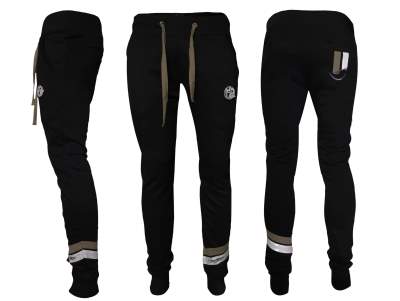 Hotspot Design Jogginghose HSD Brown Stripes Gr. XXL black - Gr.XXL - 1Stück