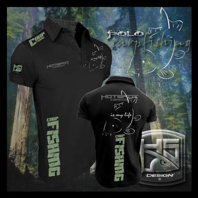 Hotspot Design Polo-Shirt Carpfishing Gr. M,