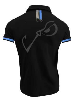 Hotspot Design Polo Shirt Go Fishing Gr. M black - Gr.M - 1Stück